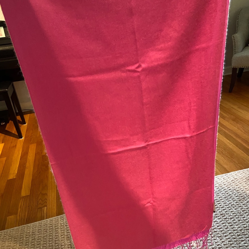 Pink cashmere scarf/wrap